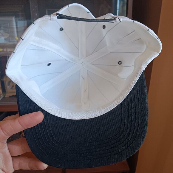 Vtg Snapback Hat Cap Bartlett K-Products Pinstripe Patch NWOT Skater Farmer - Picture 4 of 5